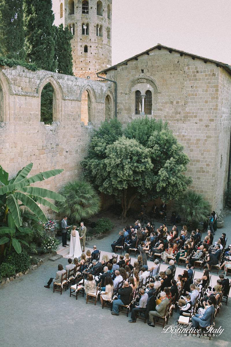 A Traditional Italian Wedding at a 12th-Century Abbey