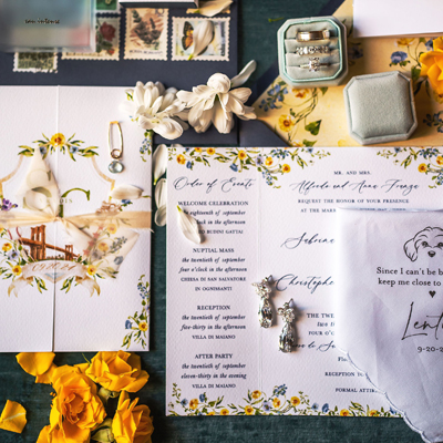 Italy Wedding Stationary