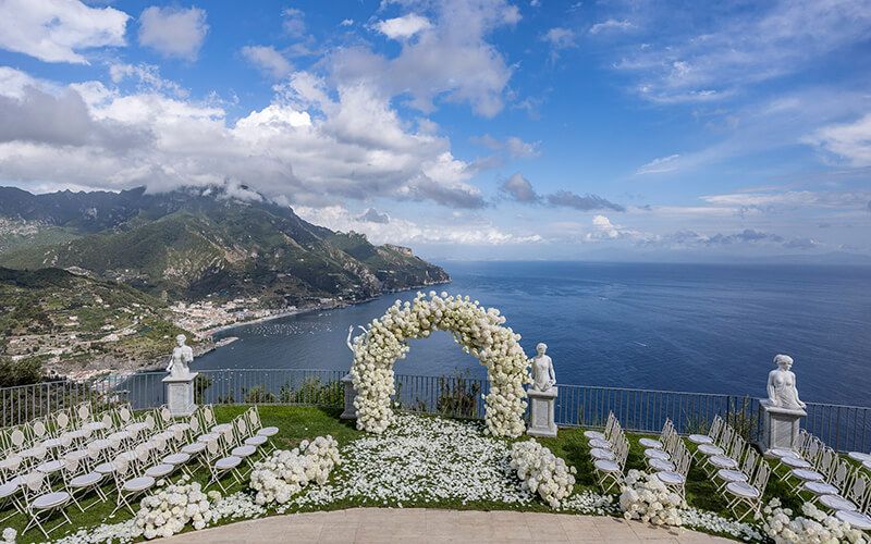 Villa la Rondinaia wedding ceremony