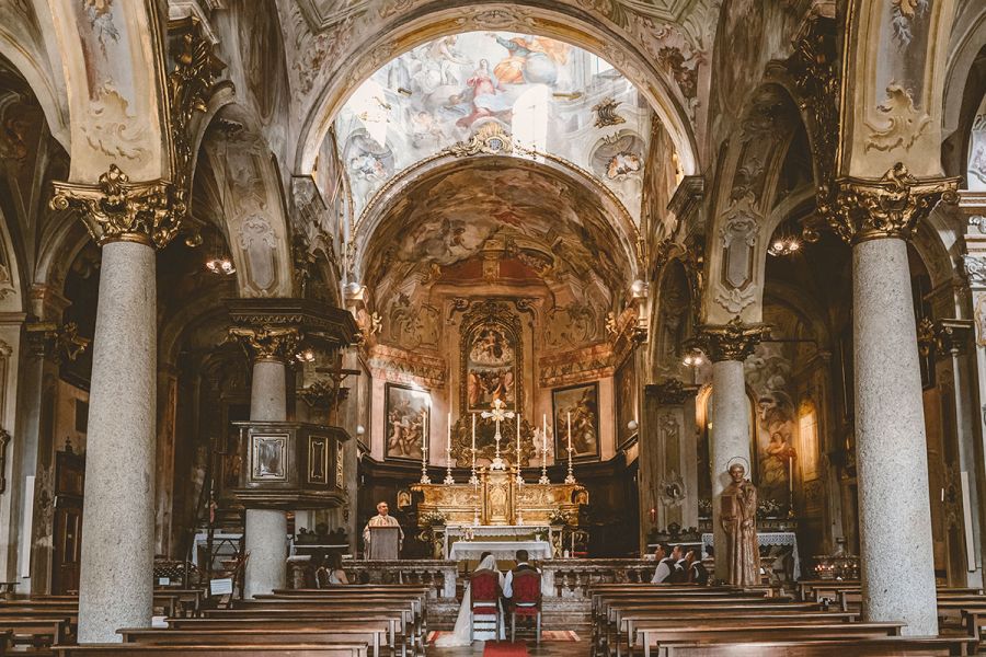 Lake Orta Catholic Wedding