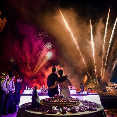 Italy Wedding Lighting